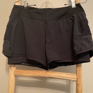 Athleta size small shorts with bikers underneath